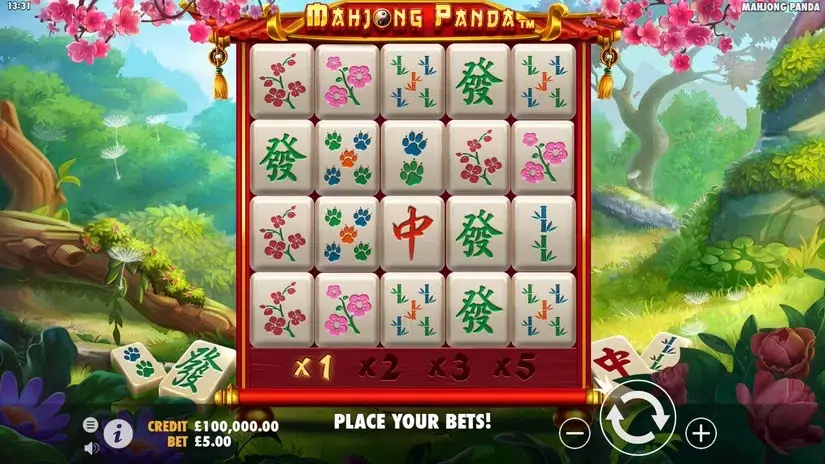 Mahjong Panda slot screenshot 