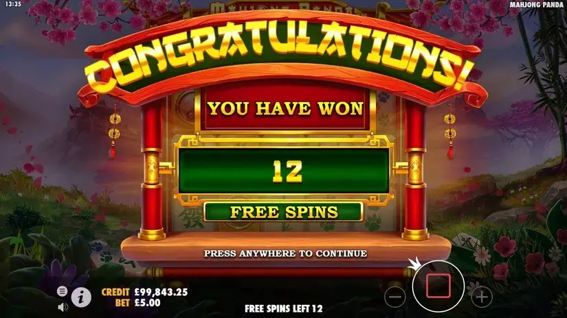 Mahjong Panda slot screenshot 4