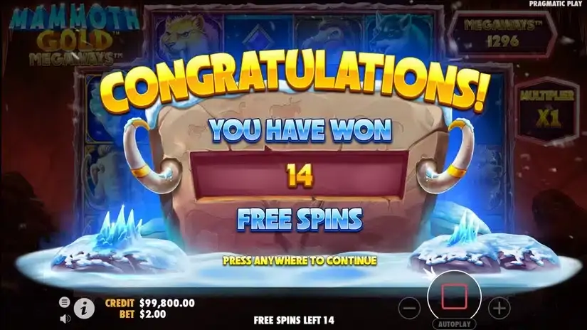 Mammoth Gold Megaways slot screenshot 5