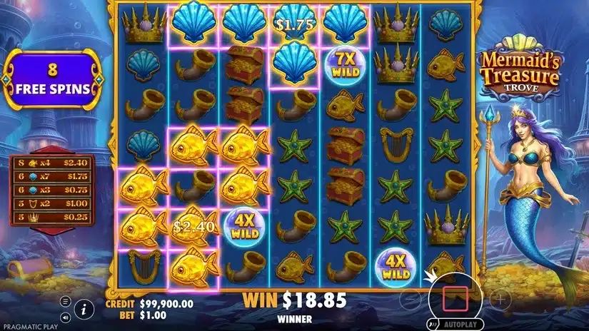 Mermaid’s Treasure Trove slot screenshot 4