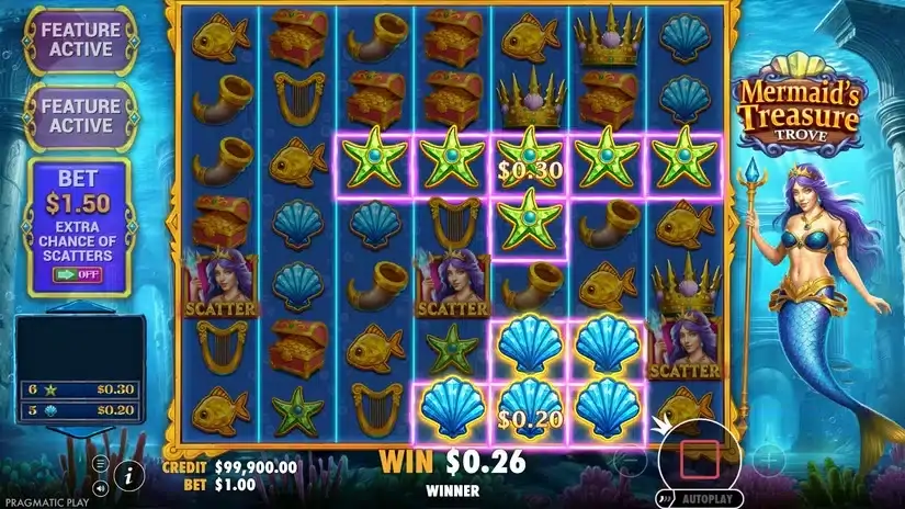 Mermaid’s Treasure Trove slot screenshot 3