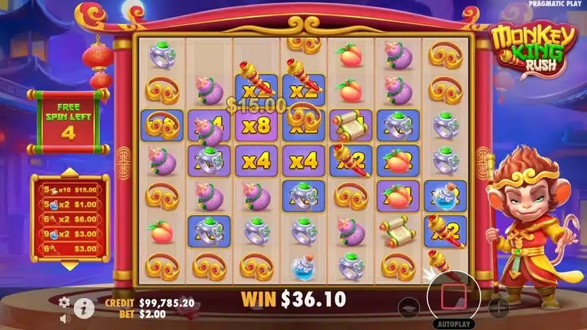 Monkey King Rush slot screenshot 