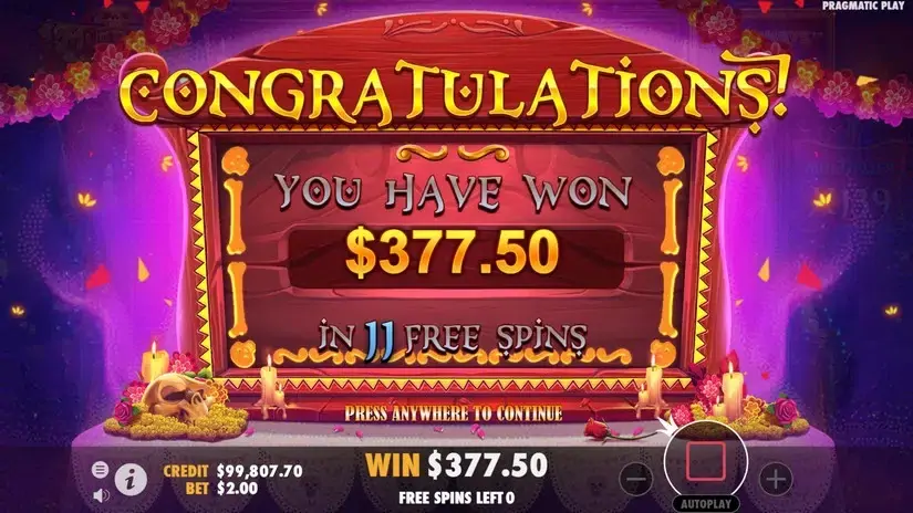 Muertos Multiplier Megaways slot screenshot 10