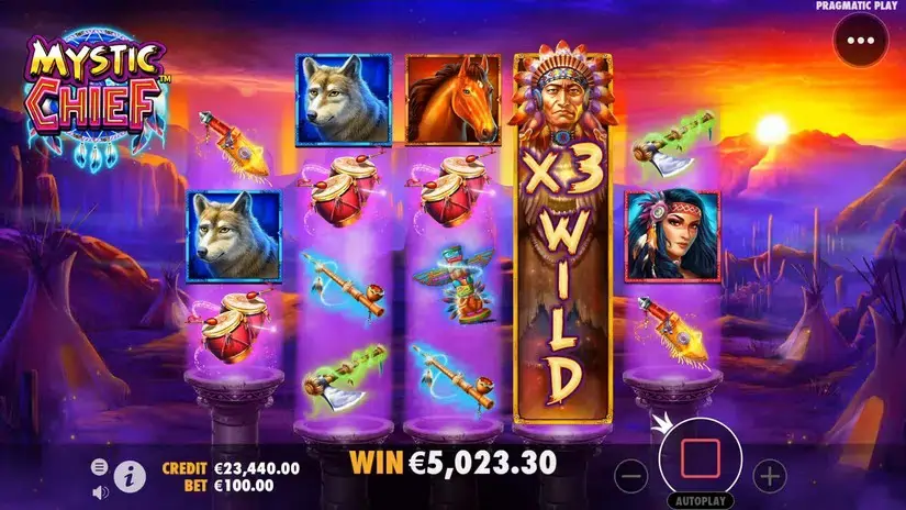Mystic Chief slot screenshot 7
