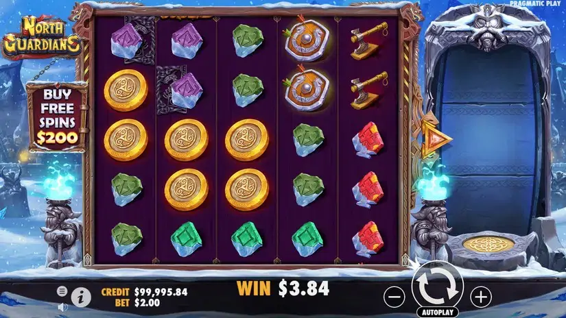 North Guardians slot screenshot 2