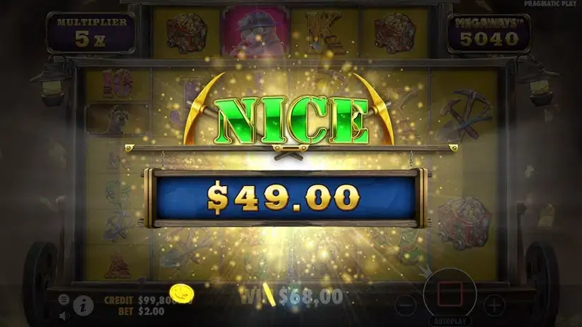 Old Gold Miner Megaways slot screenshot 8