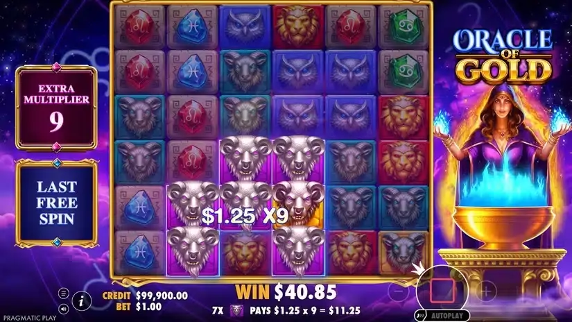 Oracle of Gold slot screenshot 