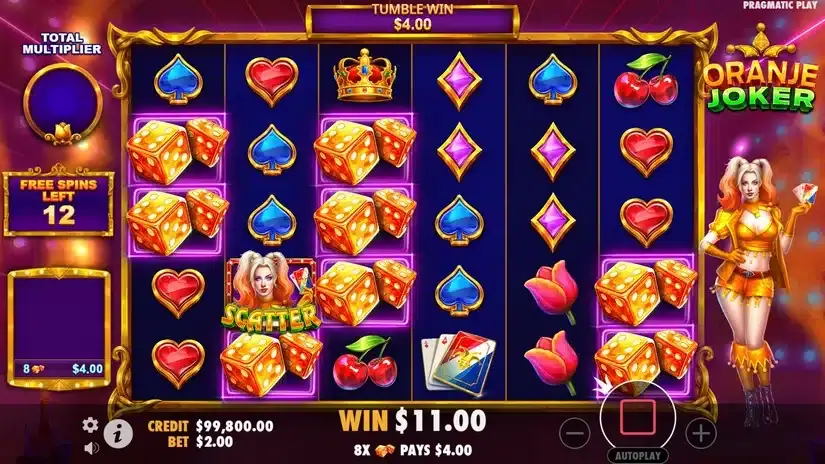 Oranje Joker slot screenshot 4