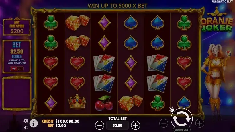 Oranje Joker slot screenshot 
