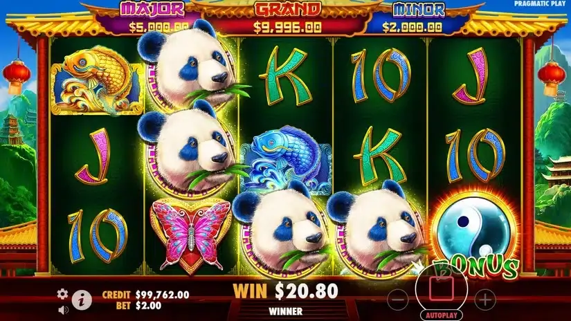 Panda’s Fortune 2 slot screenshot 3