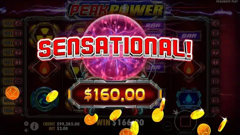 Peak Power slot screenshot 