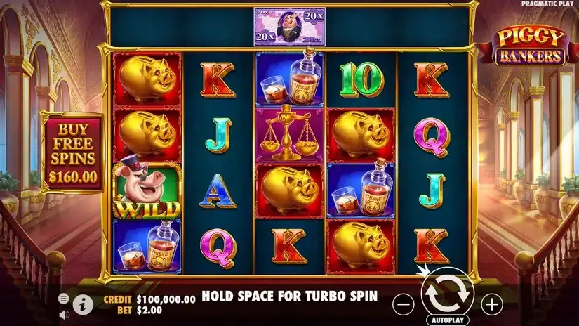 Piggy Bankers slot screenshot 