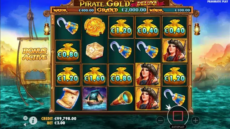 Pirate Gold Deluxe slot screenshot 4