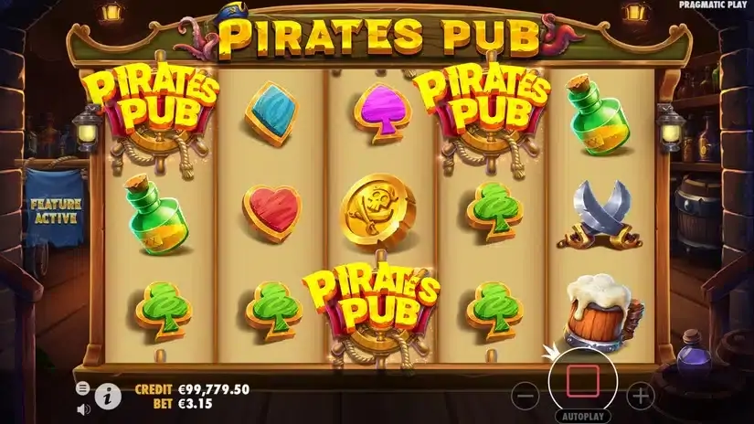 Pirates Pub slot screenshot 3