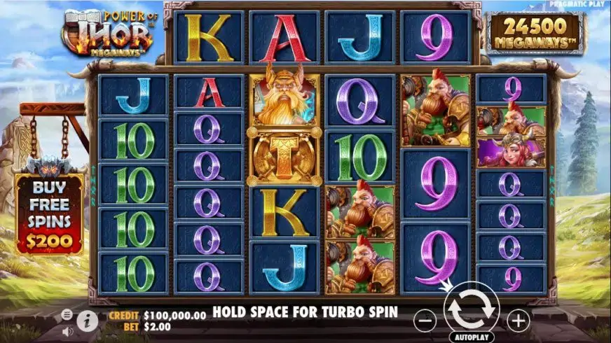 Power of Thor Megaways slot screenshot 1