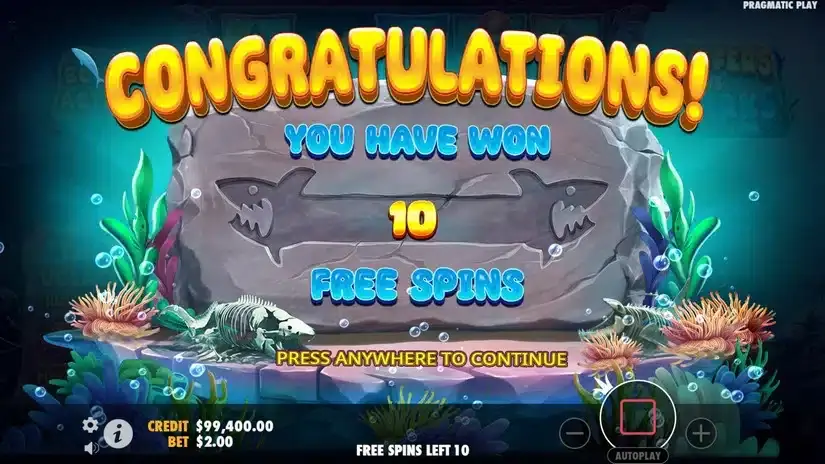 Puffers Vs Sharks slot screenshot 3