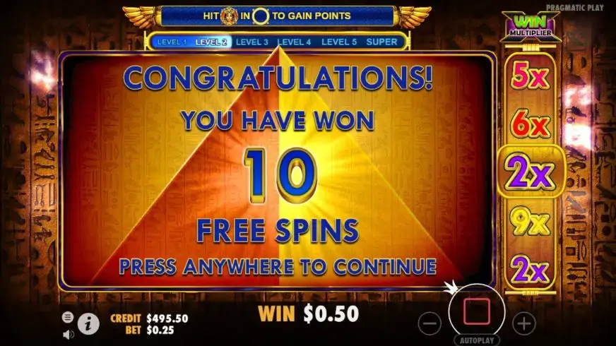 Queen of Gold slot screenshot 4
