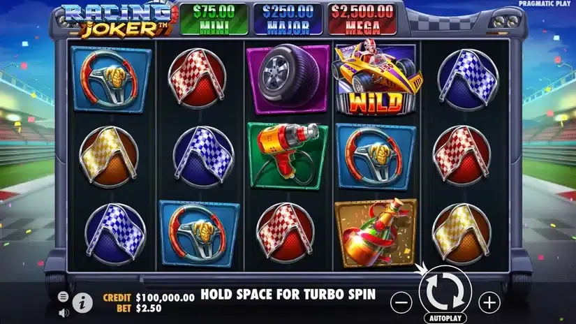 Racing Joker slot screenshot 1