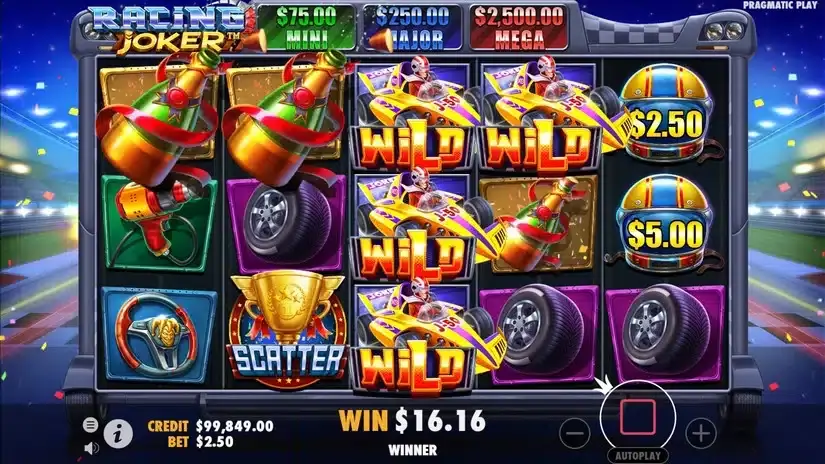 Racing Joker slot screenshot 5