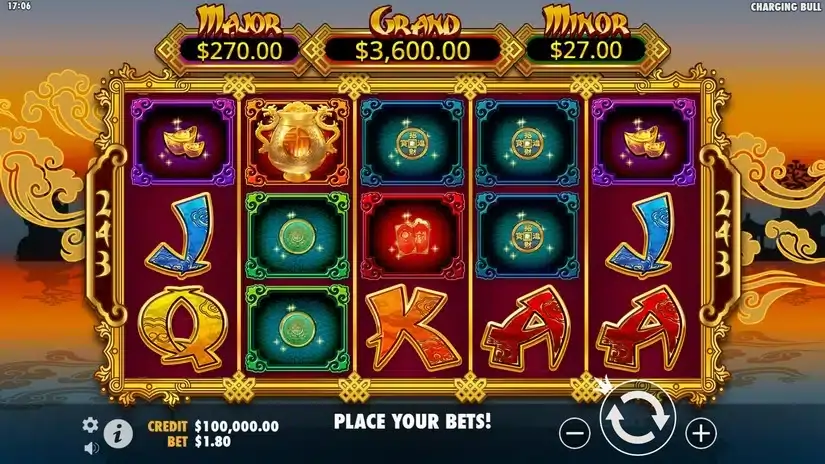 Raging Bull slot screenshot 1