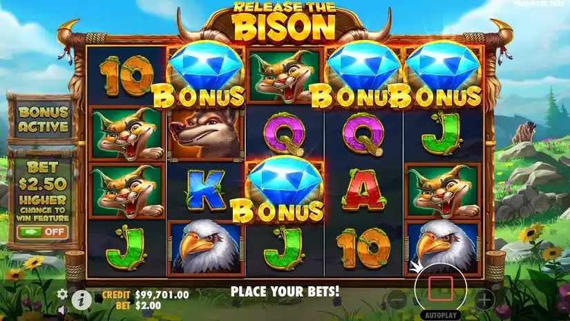 Release the Bison slot screenshot 2