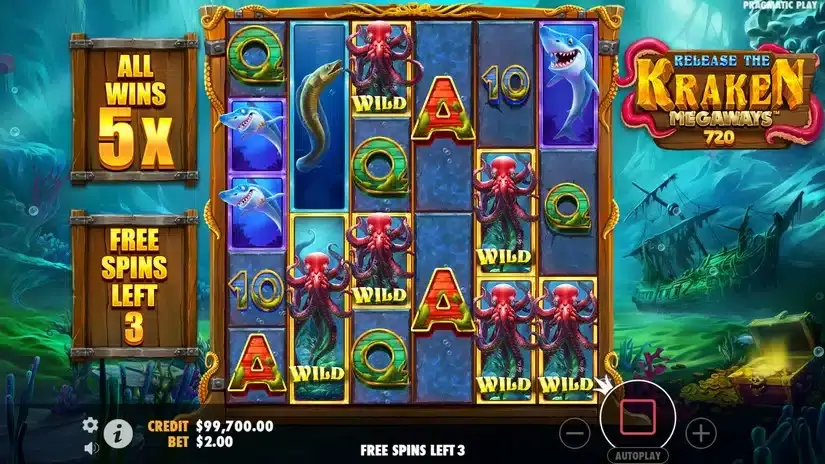 Release the Kraken Megaways slot screenshot 7