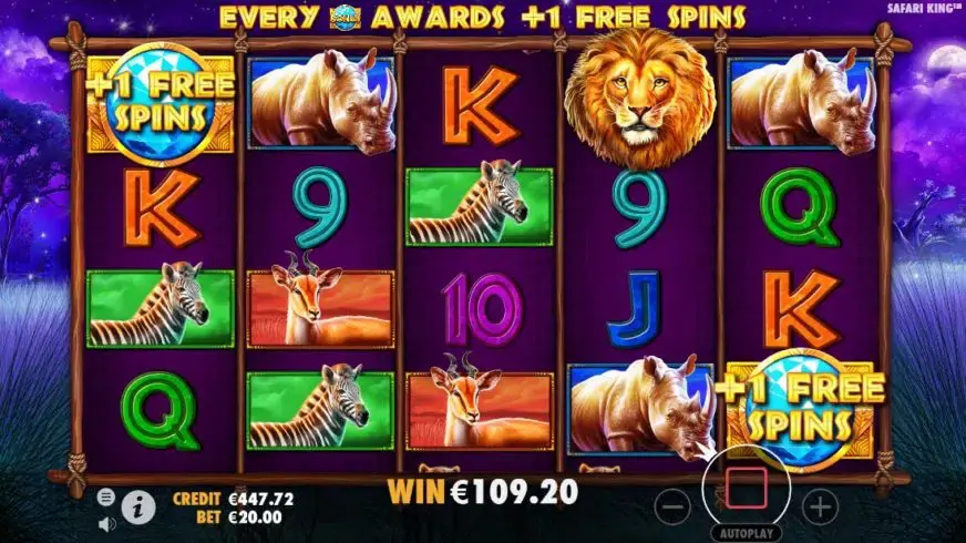 Safari King slot screenshot 5