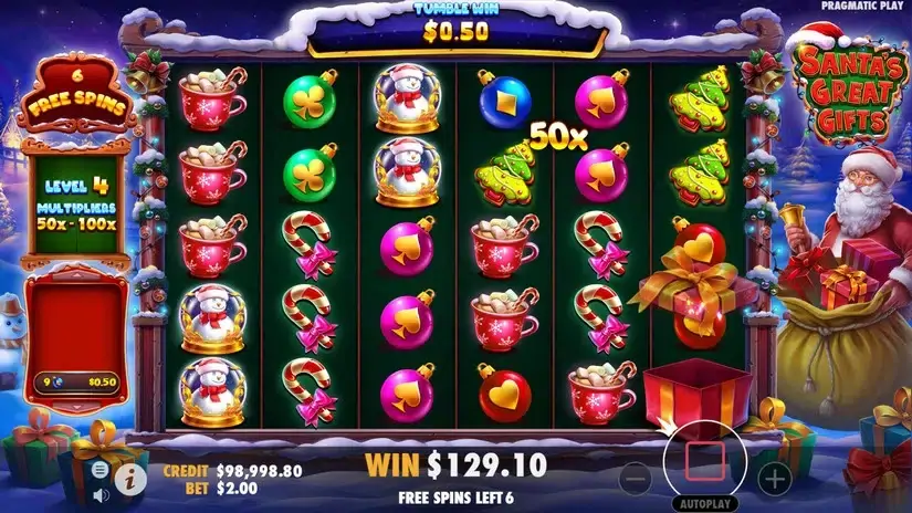 Santa’s Great Gifts slot screenshot 7