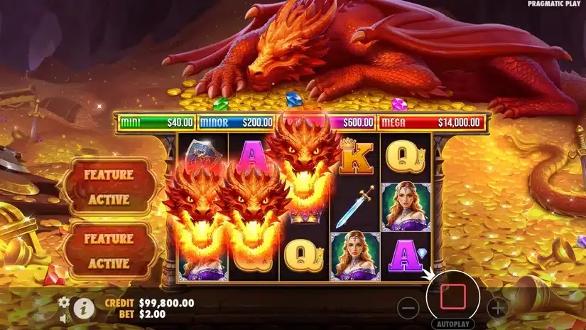 Sleeping Dragon slot screenshot 2