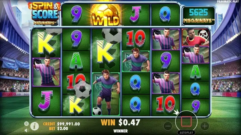Spin & Score Megaways slot screenshot 2