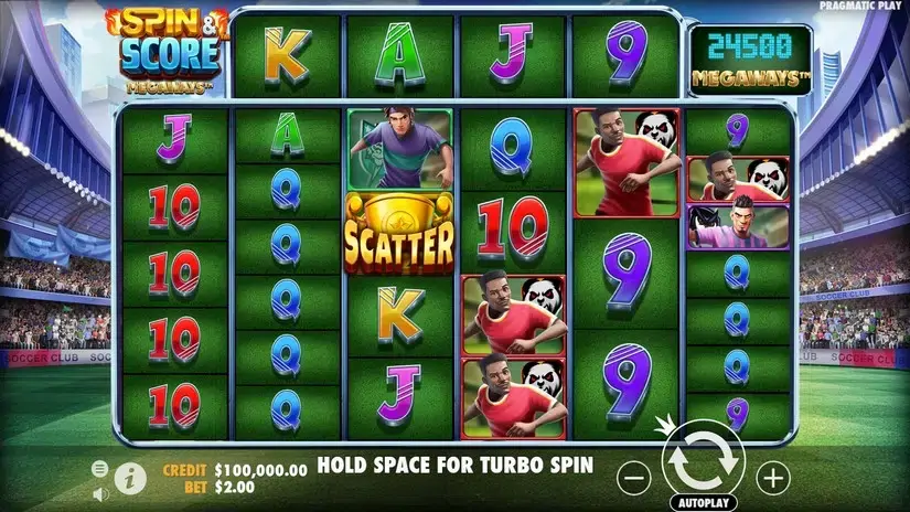 Spin & Score Megaways slot screenshot 