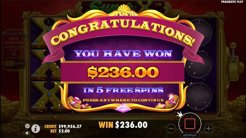 Super X slot screenshot 6