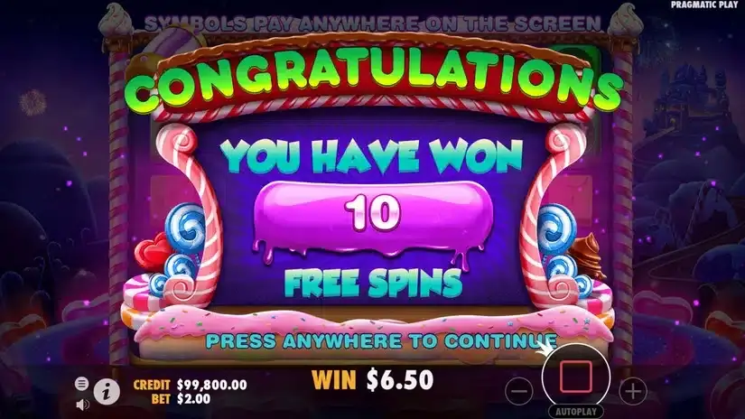 Sweet Bonanza Dice slot screenshot 4