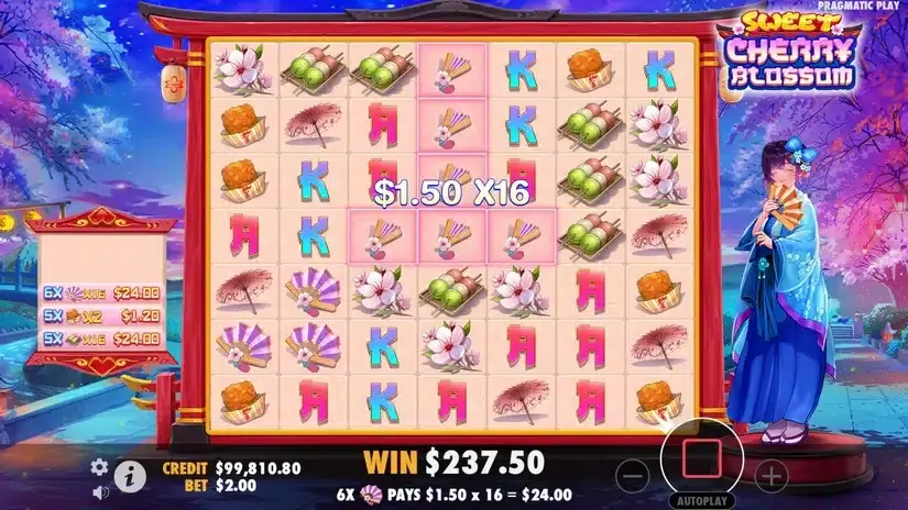 Sweet Cherry Blossom slot screenshot 