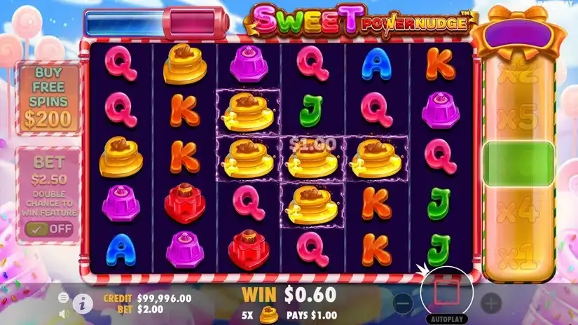 Sweet Powernudge slot screenshot 2