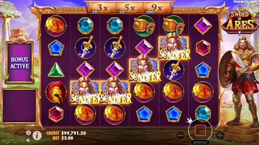 Sword of Ares slot screenshot 3