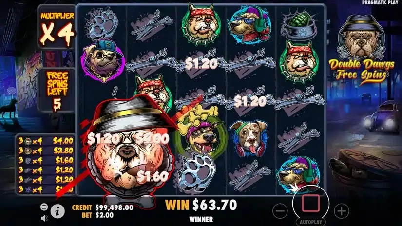 The Big Dawgs slot screenshot 