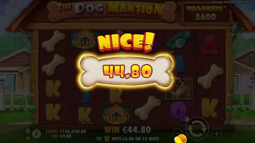 The Dog Mansion Megaways slot screenshot 