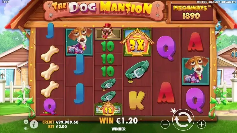 The Dog Mansion Megaways slot screenshot 2