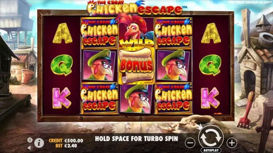 The Great Chicken Escape slot screenshot 
