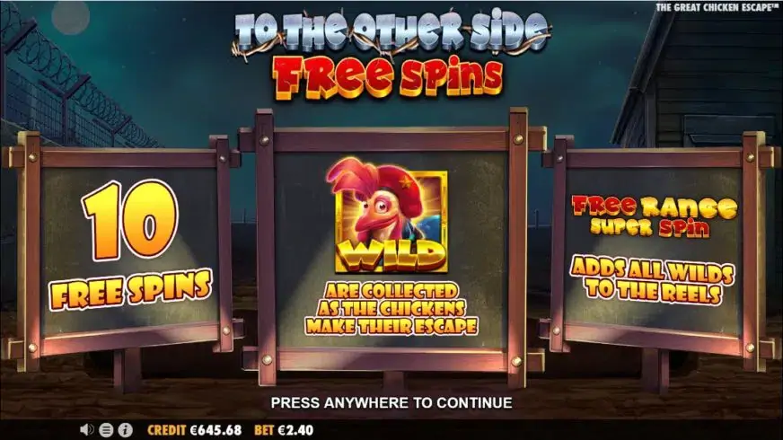 The Great Chicken Escape slot screenshot 6