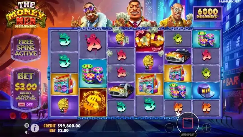 The Money Men Megaways slot screenshot 2