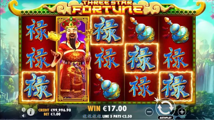 Three Star Fortune slot screenshot 2