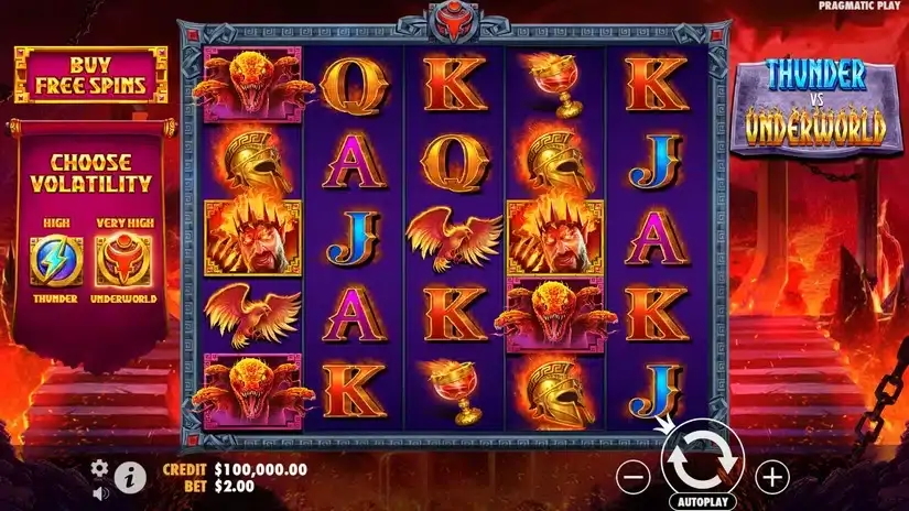 Thunder vs Underworld slot screenshot 2