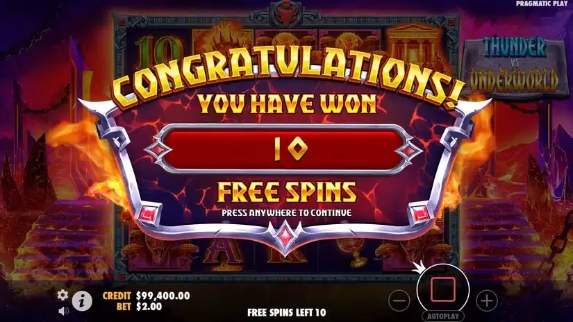 Thunder vs Underworld slot screenshot 4
