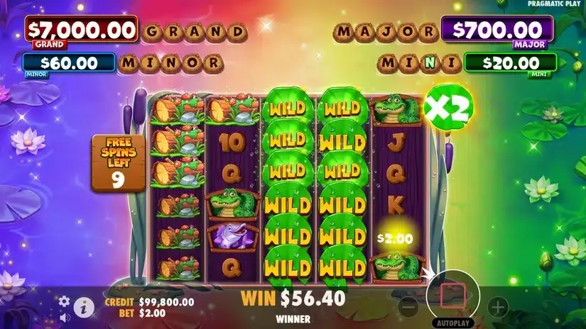 Tiny Toads slot screenshot 