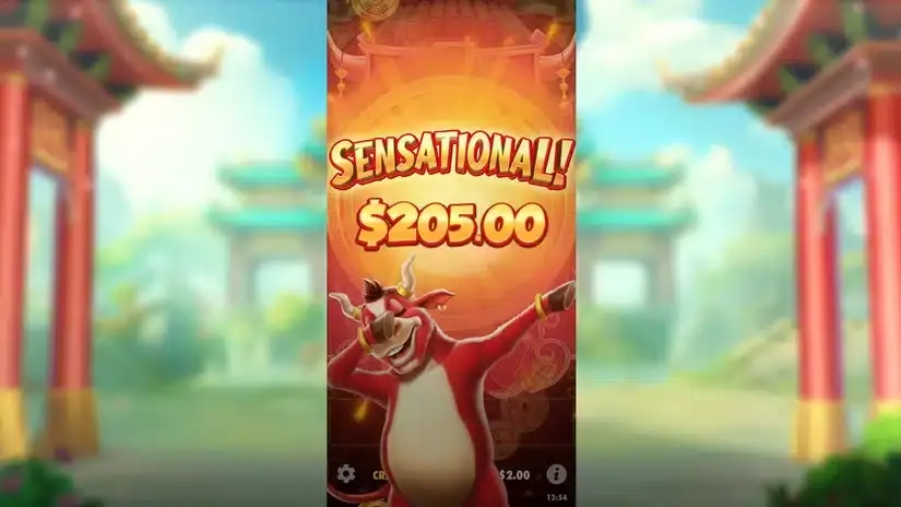 Touro Sortudo slot screenshot 