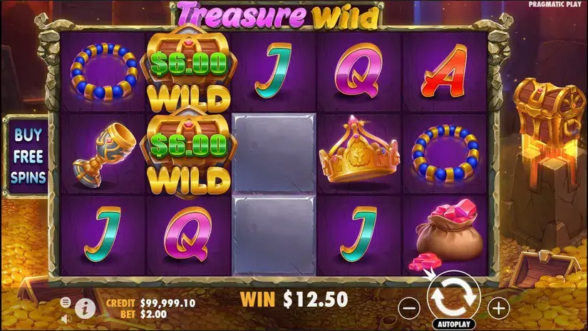 Treasure Wild slot screenshot 2