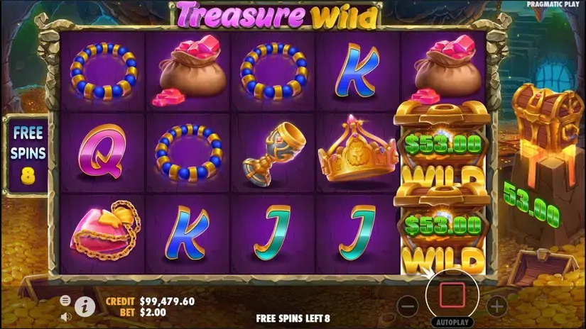 Treasure Wild slot screenshot 6