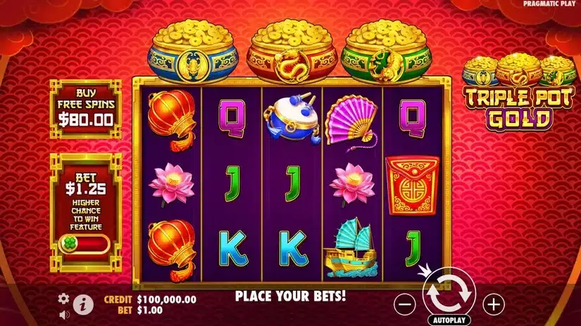 Triple Pot Gold slot screenshot 